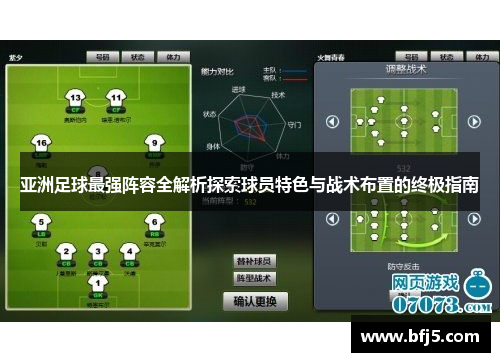 亚洲足球最强阵容全解析探索球员特色与战术布置的终极指南